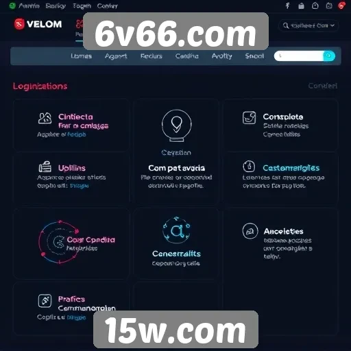 Recursos e funcionalidades do site 6v66.com